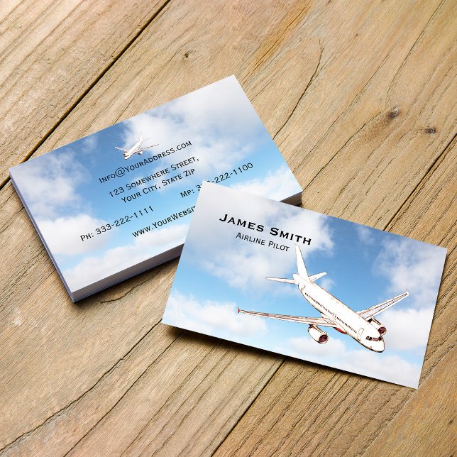 Pilote de ligne professionnel, carte d'aviation pe (Créateur téléchargé)