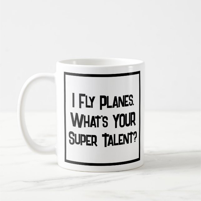 Pilote de ligne Super Talent. Café Mug (Gauche)