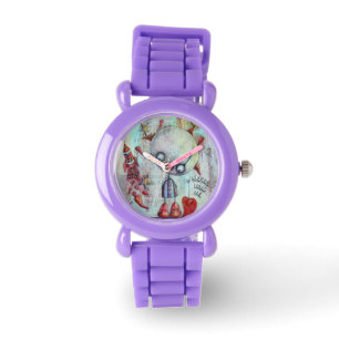 Pilote de mode pour enfants Montre rouge bleu past