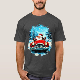 Pilote de voiture Santa Claus T-Shirt