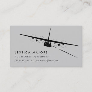 Pilote et Carte de visite d'équipage AC-130