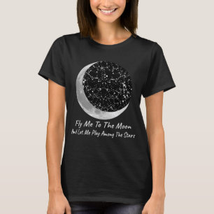 Pilotez-moi au T-shirt impressionnant de lune