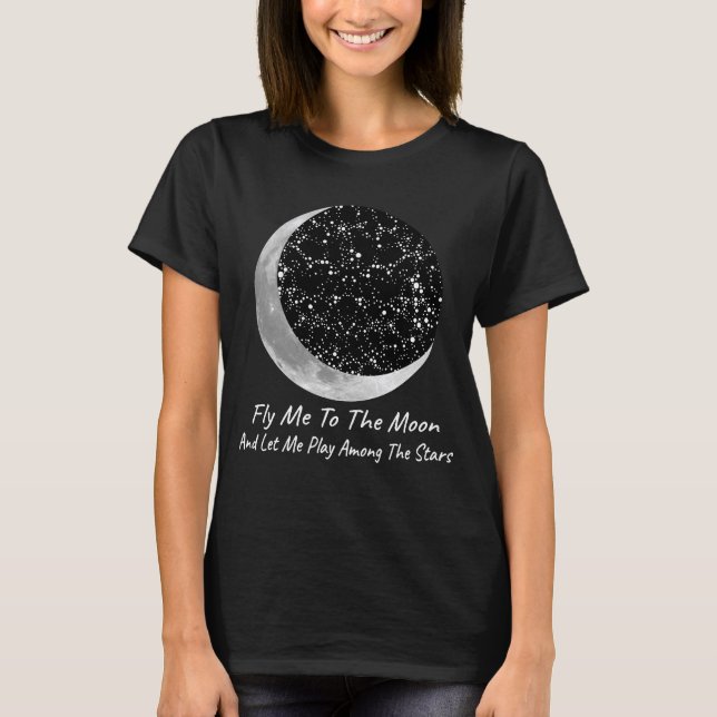Pilotez-moi au T-shirt impressionnant de lune (Devant)