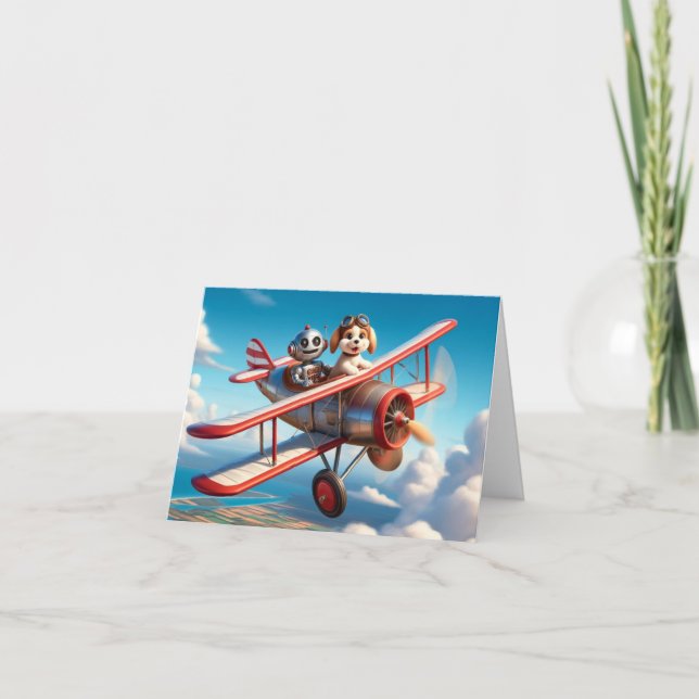Pilots and lovers of Aviation Birthday Card (Front)