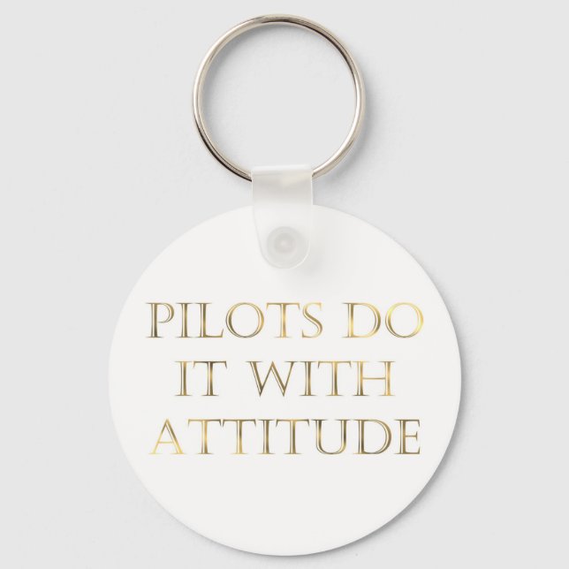 Pilots Attitude Keychain (Front)