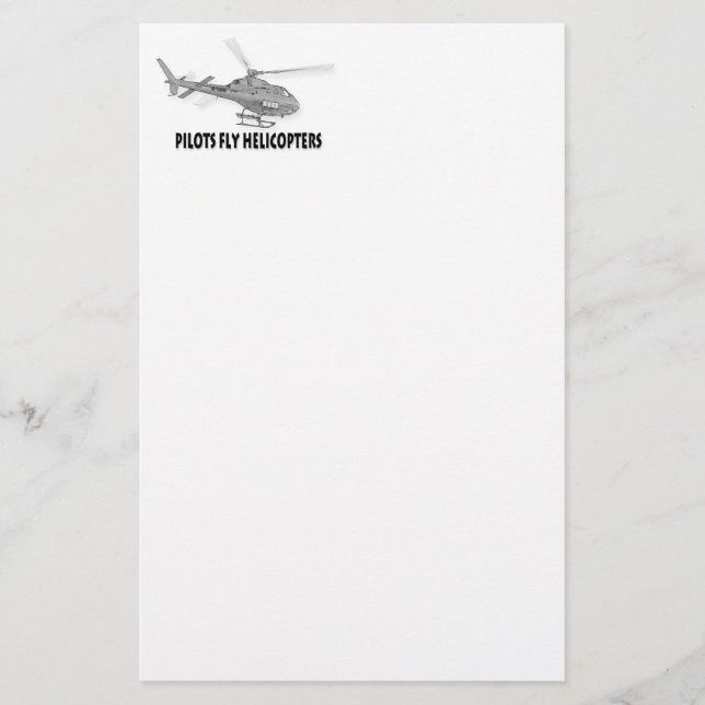 Pilots fly helicopters stationery (Front)