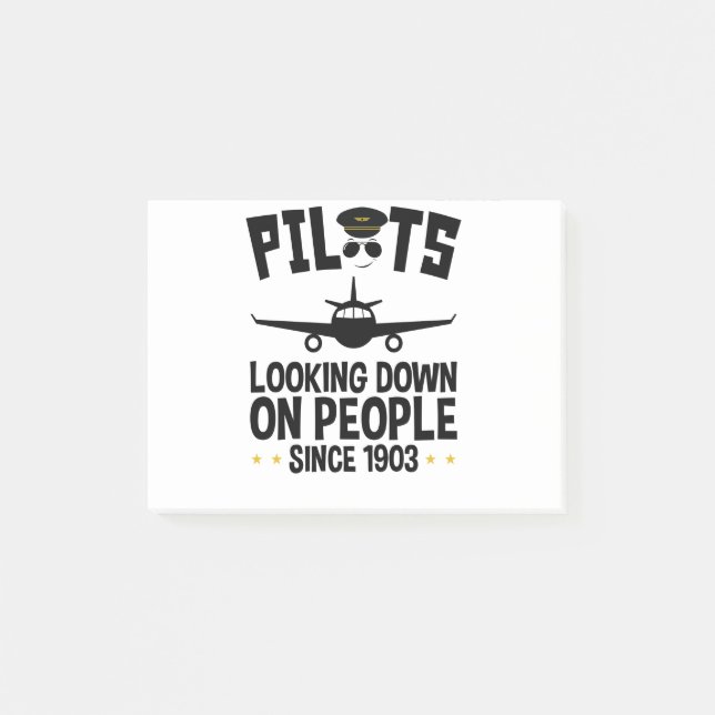 Pilots Looking Down on People since 1903 Post-it Notes (Front)