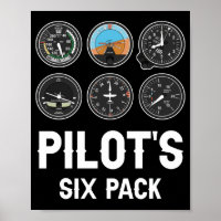 Pilot's Six Pack Flight Instruments Aviation