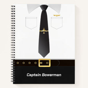 Pilots Uniform Personalised Notebook