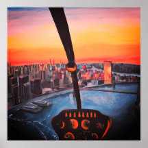 Pilots View From R44 Helicopter