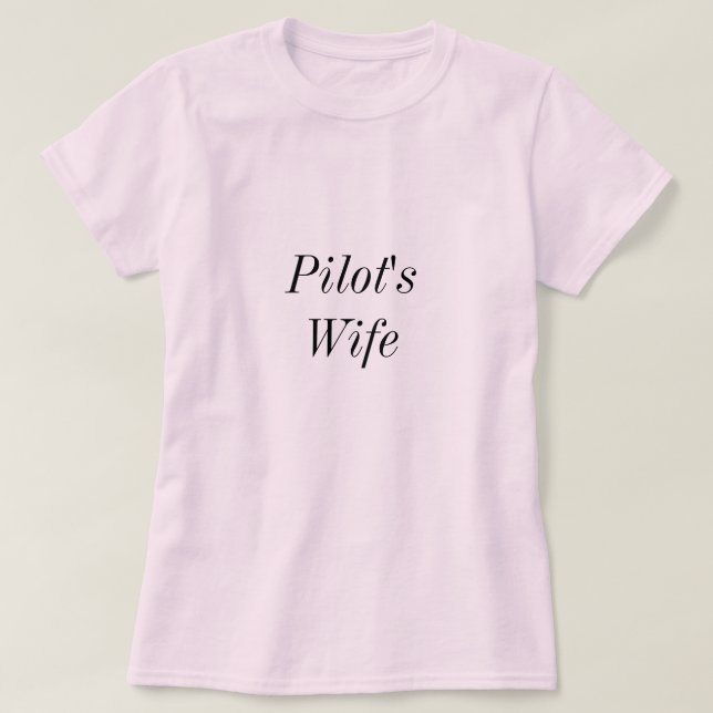 Pilot'sWife T-Shirt (Design Front)