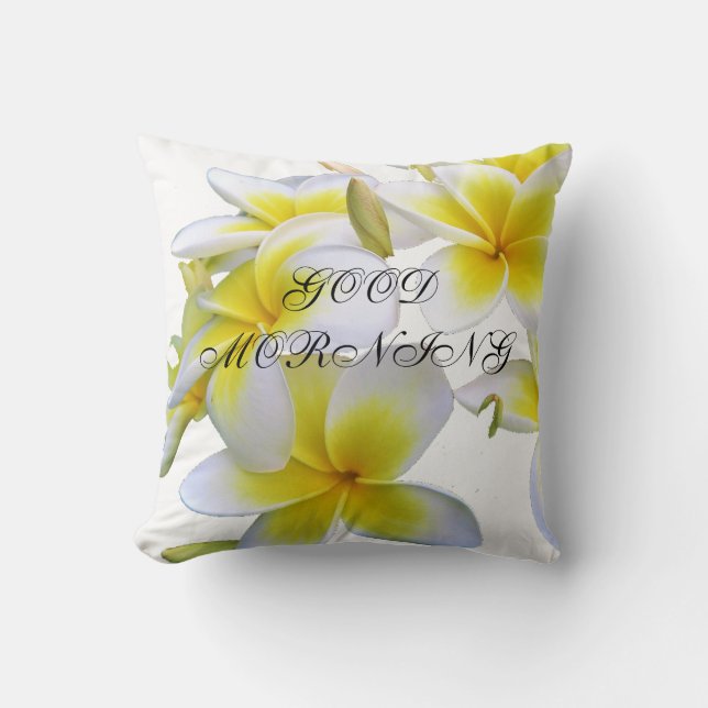 Pilow  With Flowers Throw Pillow (Front)