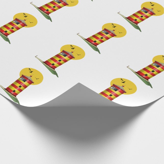 Pilsum Lighthouse Germany Wrapping Paper (Corner)