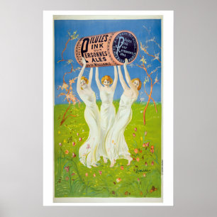 Pilules Pink Pour Personnes Pales 1910  Vintage Poster