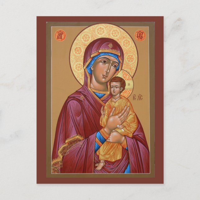 Pimen Mother of God Prayer Card (Front)