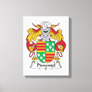 Pimentel Family Crest Canvas Print