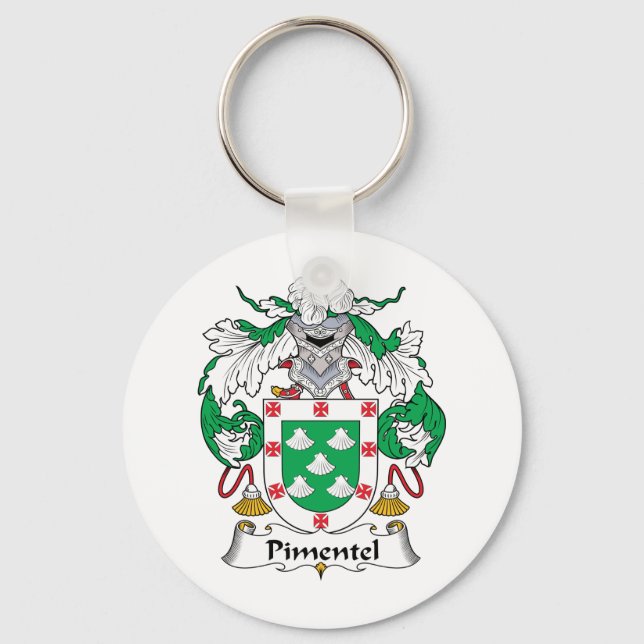 Pimentel Family Crest Keychain (Front)