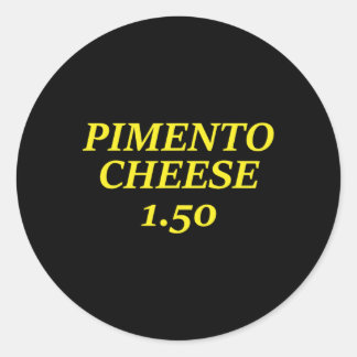 Pimento Cheese Golf Dad Classic Round Sticker