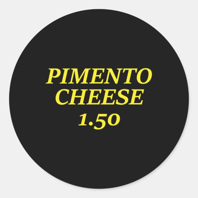 Pimento Cheese Golf Dad  Classic Round Sticker (Front)