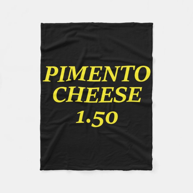 Pimento Cheese Golf Dad  Fleece Blanket (Front)