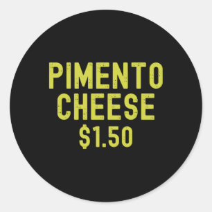 Pimento Cheese Golf Dad Master Golf Players August Classic Round Sticker