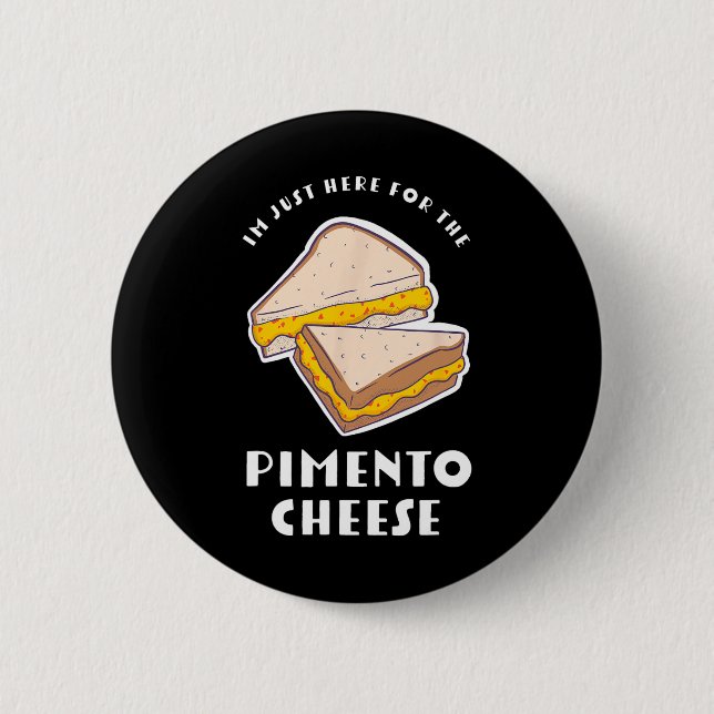 Pimento Cheese Sandwich - Funny Master Golfers  2 Inch Round Button (Front)