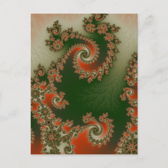 Pimento Olive Double Spiral Postcard (Front)