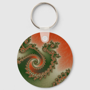 Pimento Olive Triple Twirl Keychain
