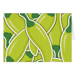 Piments de piment vert funky