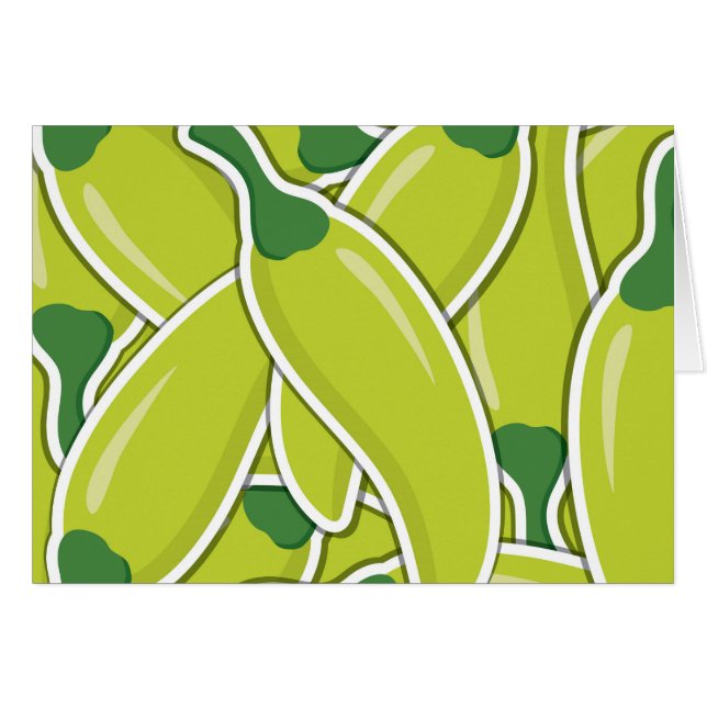 Piments de piment vert funky (Devant horizontal)