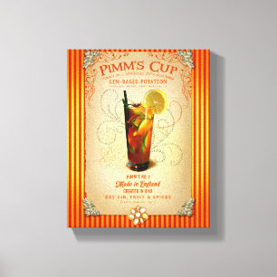 Pimm's Cup Cocktail Canvas Print