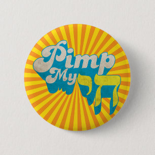 Pimp My CHAI - Funny stylish retro remake 2 Inch Round Button