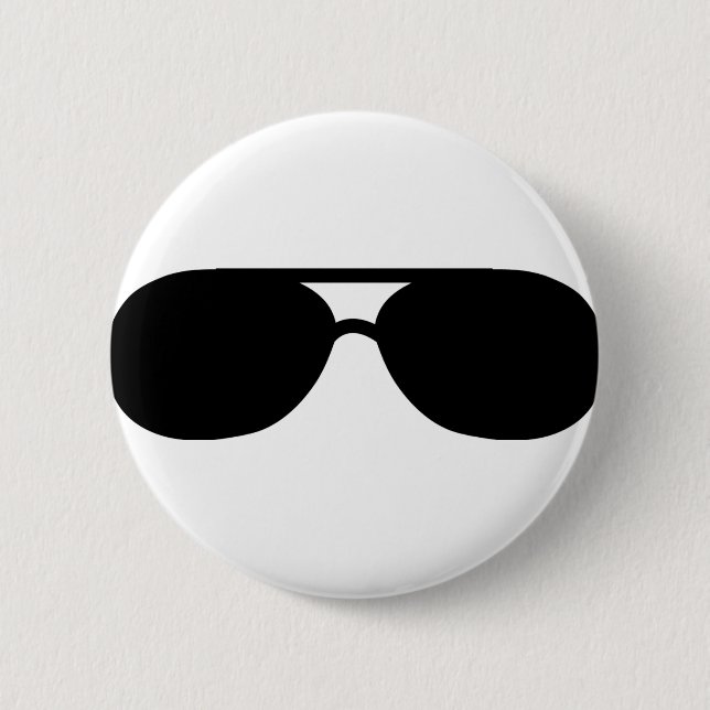 pimp sunglasses shades 2 inch round button (Front)