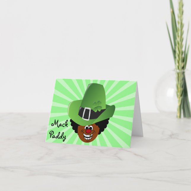 Pimped Out St. Patrick's Day Leprechaun Card (Front)