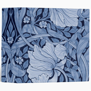 Pimpernel Blue Monotone, William Morris Binder