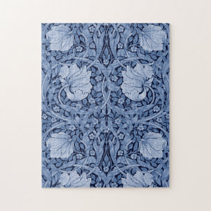 Pimpernel Blue Monotone, William Morris Jigsaw Puzzle