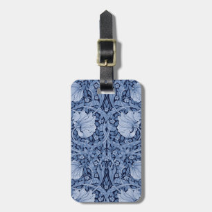 Pimpernel Blue Monotone, William Morris Luggage Tag