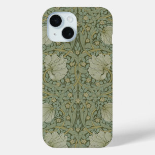 Pimpernel by William Morris Vintage Floral Textile iPhone 15 Case