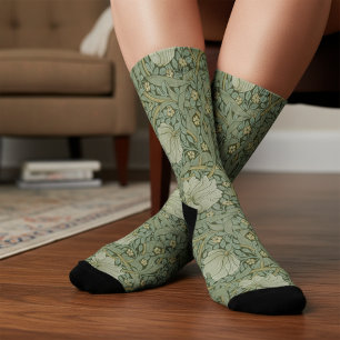 Pimpernel by William Morris Vintage Floral Textile Socks