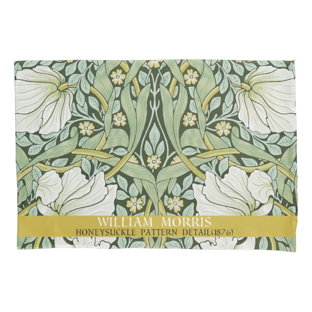 Pimpernel Design by William Morris Pillowcase (Front)