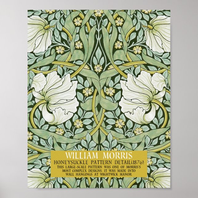 Pimpernel Design by William Morris Poster (Front)