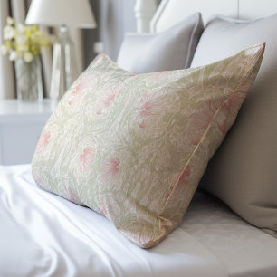 Pimpernel Dusty Pink Mint Green Pattern Morris Pillowcase