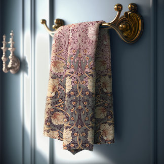 Pimpernel Dusty Rose & Blue William Morris Bath Towel Set