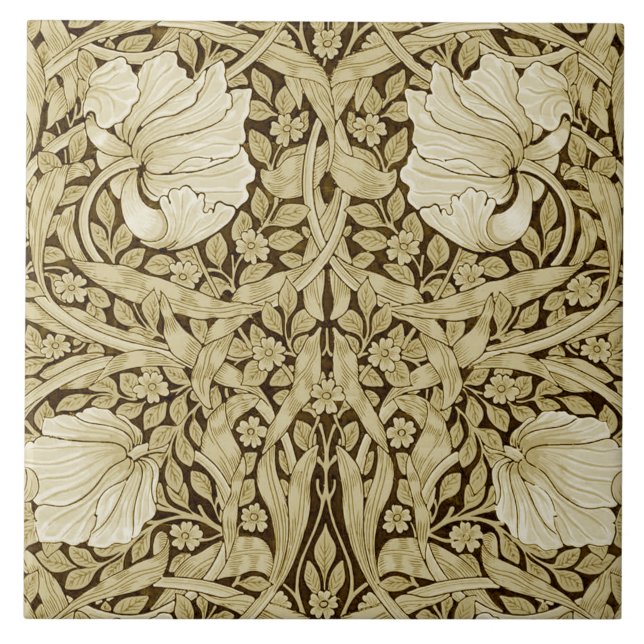 Pimpernel Gold, William Morris Tile (Front)