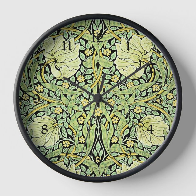 Pimpernel (green) by William Morris, Clock (Front)
