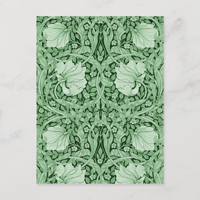 Pimpernel Green, William Morris Postcard (Front)