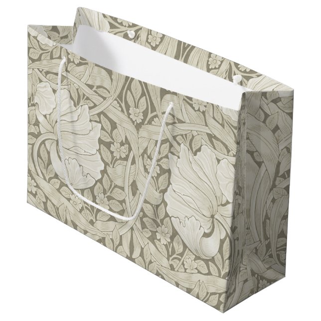 Pimpernel Ivory, William Morris Grand sac cadeau (Devant Angle)