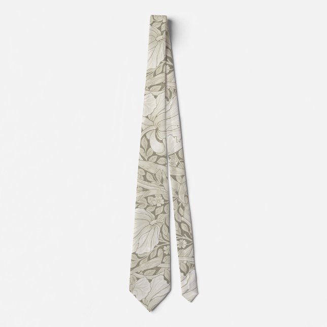 Pimpernel Ivory, William Morris Tie (Front)