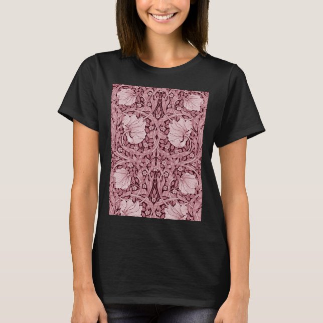 Pimpernel Maroon, William Morris T-Shirt (Front)