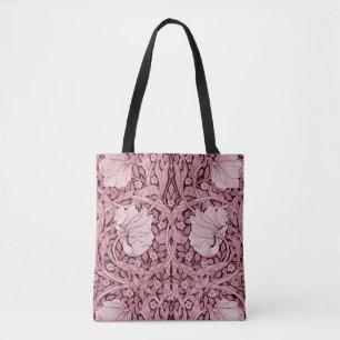 Pimpernel Maroon, William Morris Tote Bag